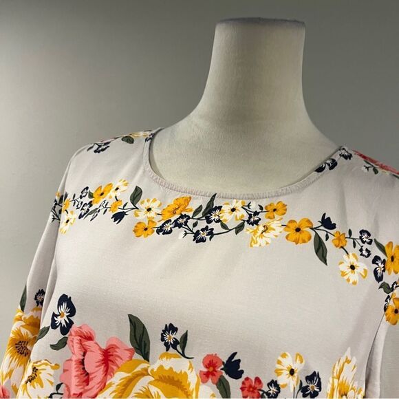 Old Navy Floral Print cottage core long sleeve Dress - Picture 2 of 13